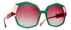 751 HERMINE VERT / ROSE CRISTAL - HERMINE