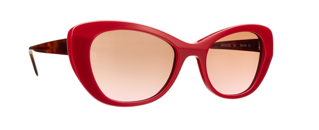 Caroline Abram ORCHIDEE - RED / TAUPE / TORTOISE ACETATE WITH...