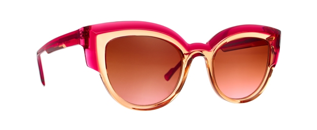 Caroline Abram THELMA - RASPBERRY / LIGHT BROWN ACETATE 502 -...