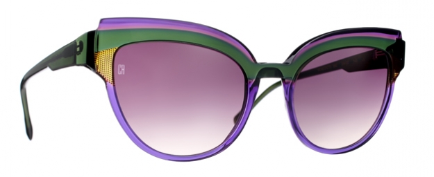 Caroline Abram BENEDICTE - TANZANITE / DARK GREEN ACETATE 690 -...