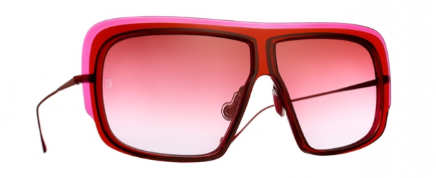 Caroline Abram DIVA - ROUGE ACETATE/ACIER INOXYDABLE 660 -...