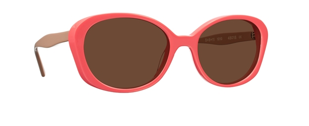 Caroline Abram 11 SUN - CORAL / BEIGE ACETATE / SUNLENSES 1010...