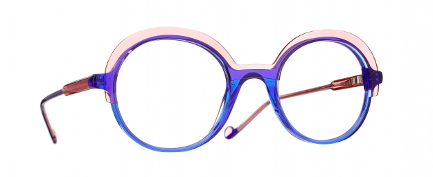 Caroline Abram MINI EMY - PEACH / DARK BLUE ACETATE 739 - MINI...