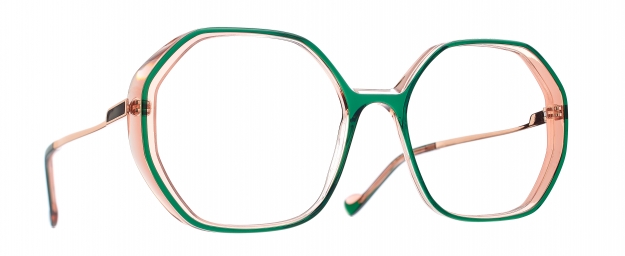 Caroline Abram ISABEL - GREEN / PEACH ACETATE/STAINLESS STEEL...